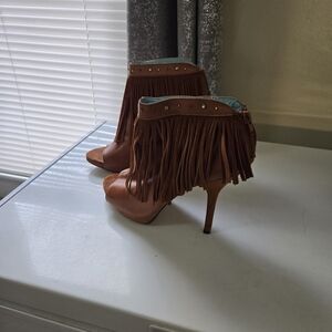 Fringe Ankle Boots